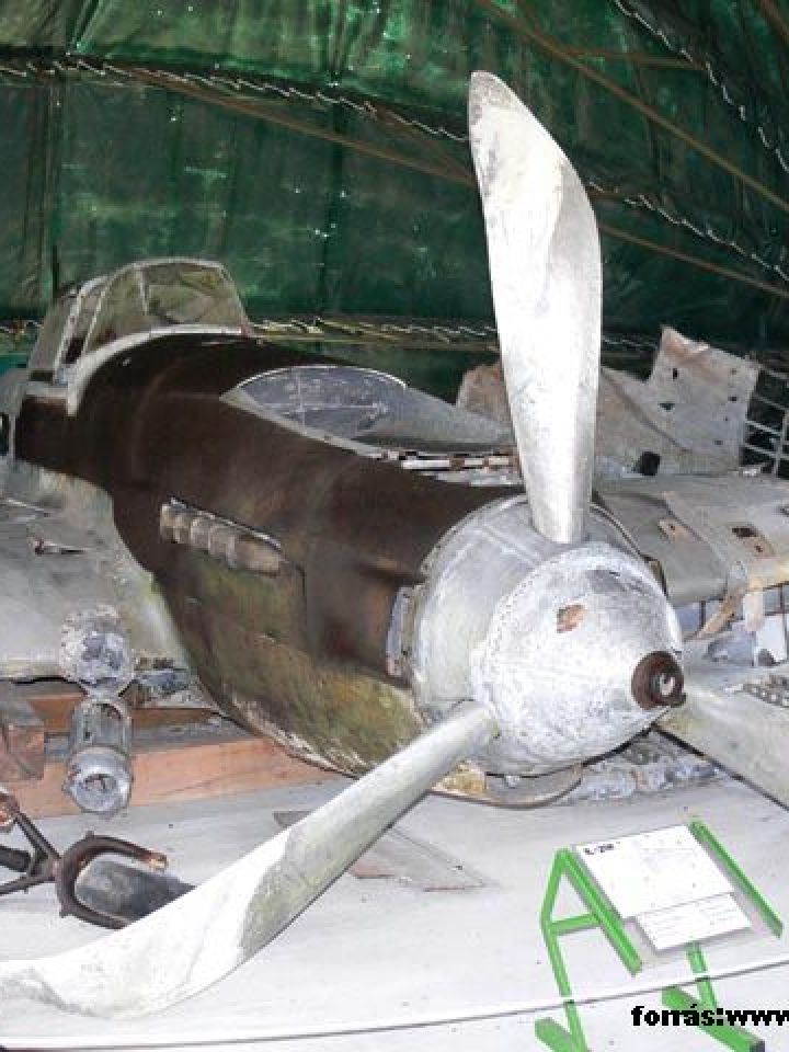 1999 májusában a Balatonból kiemelt IL-2 M3 Sturmovik csatarepülőgép a szolnoki Magyar Repüléstörténeti Múzeumban