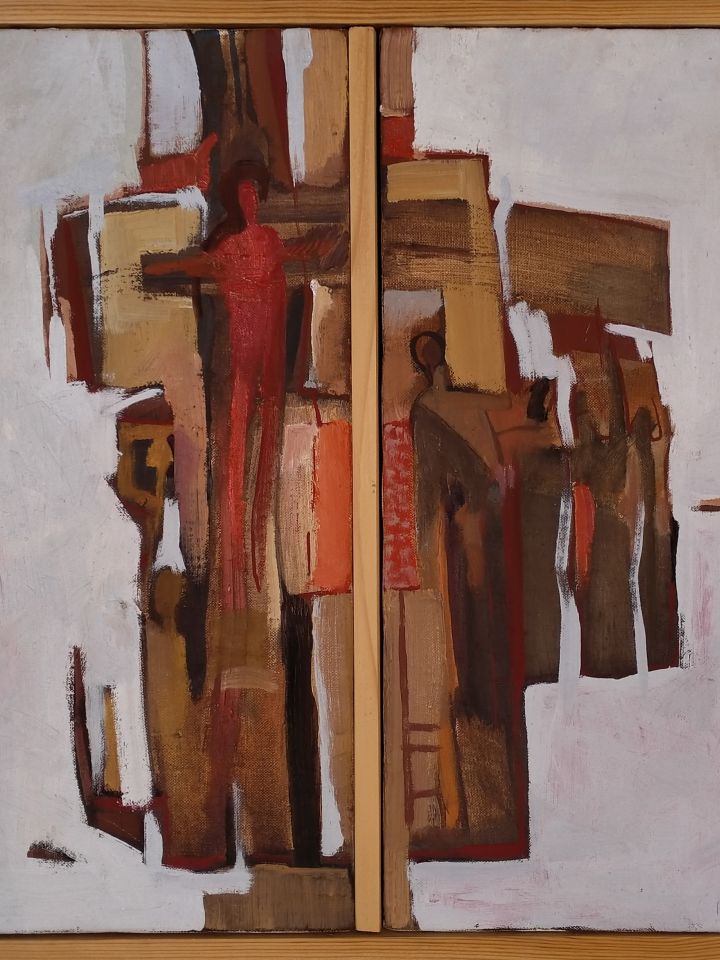 Kádár Tibor: Kompozíció, 1991. (ltsz: 91.20.1.)