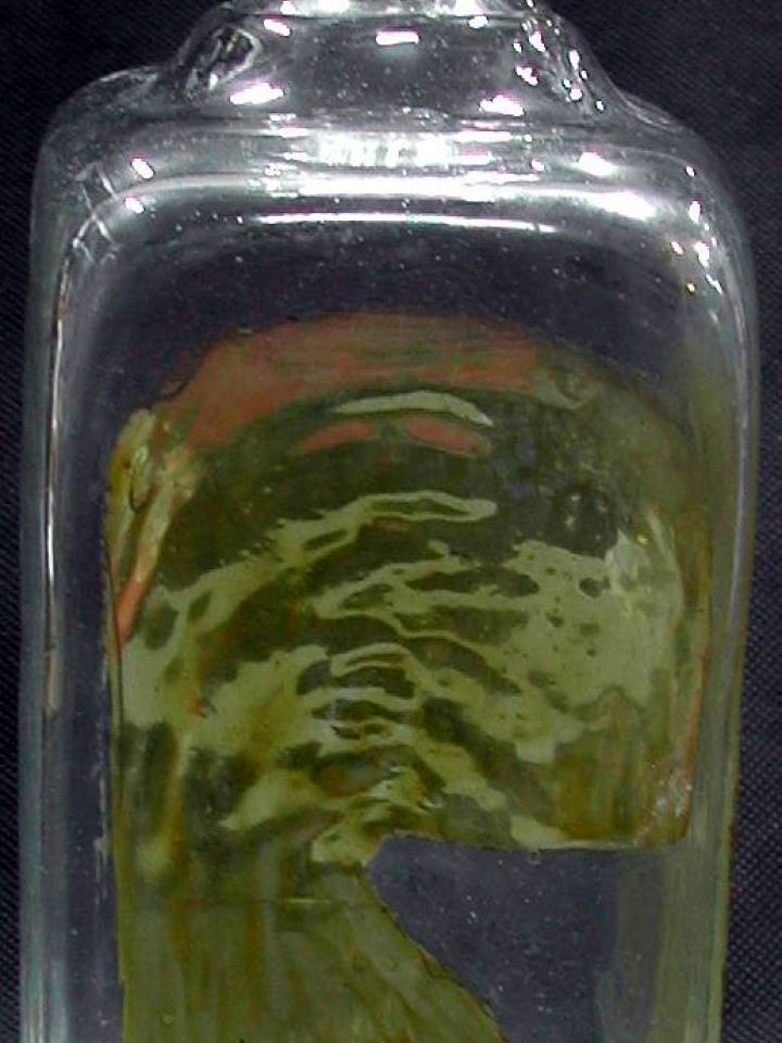 Ü.2002.3.4. Pincetok, 2002, formába fújt hutaüveg, M:26,5cm, SZ:13cm