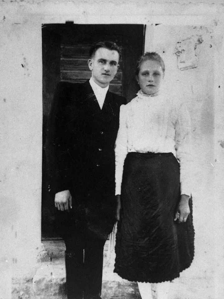 Esküvői pár Magyarpolány 1940es évek