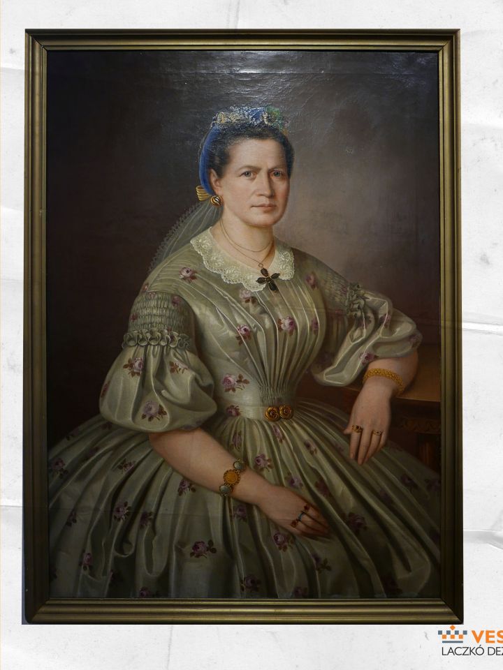 5.)	Matyuga Jánosné szül. Ruttkay Vilma (1832–1907). Peter Michal Bohúň olajfestménye, 1858. (Liptovská galéria, Liptószentmiklós/Liptovský Mikuláš, Szlovákia)