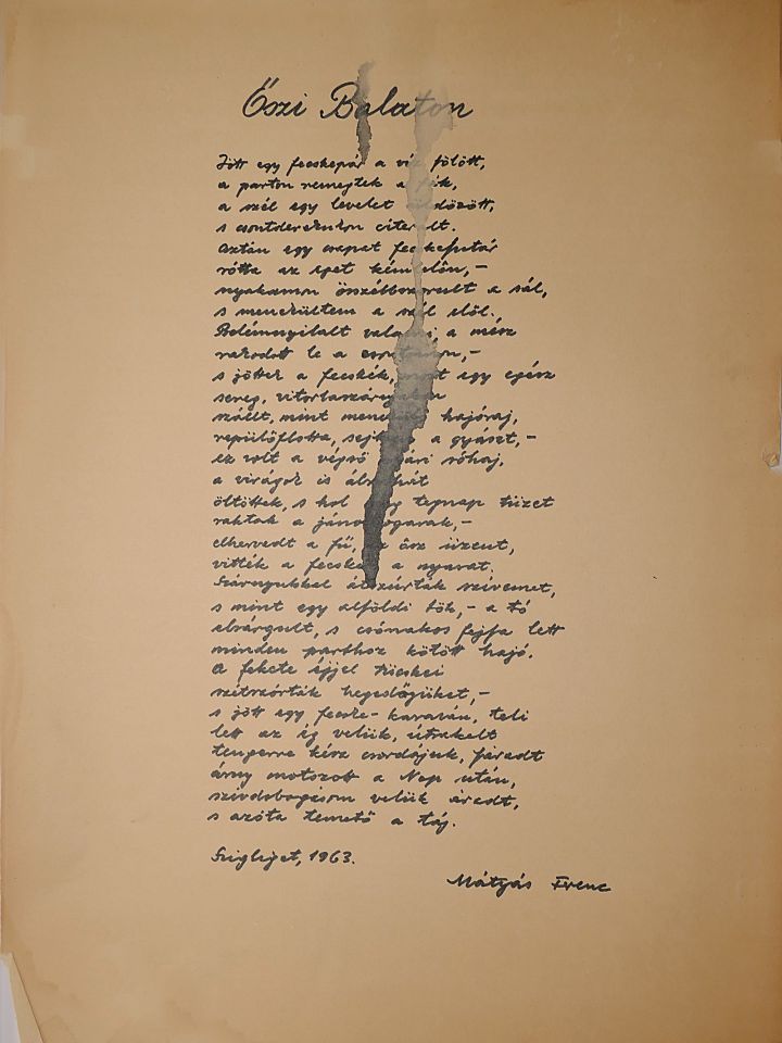 Mátyás Ferenc Őszi Balaton 