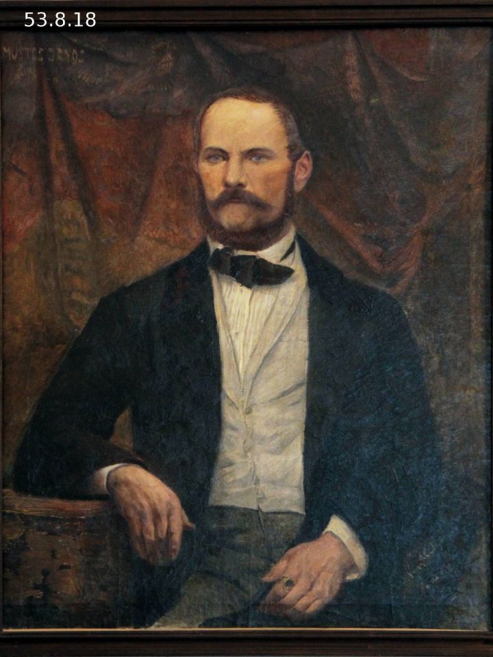 Mustos János arcképe, 1898. olaj, vászon (Ltsz:53.8.18)