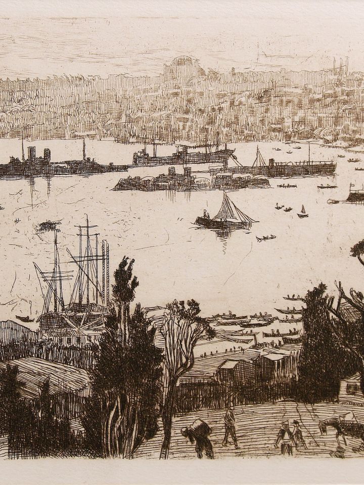 Konstantinápoly, 1912. rézkarc, papír (Ltsz: 60.286.1.)