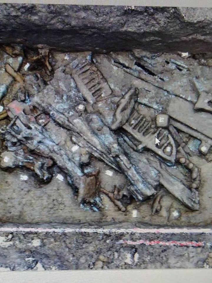 Az A1,A2 szelvények összenyitása után fotó 3D felvétel (Rétfalvi Theofil Szent I. Király Múzeum) 2022. december