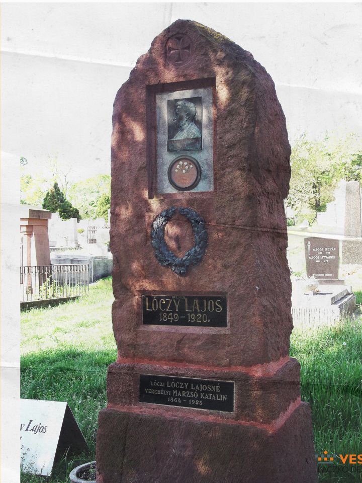 Lóczy Lajos sírja a Balatonfüred-arácsi temetőben (szerző fotója)