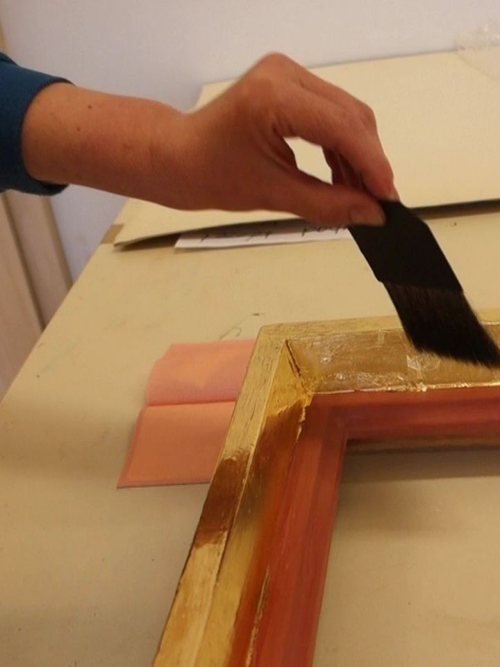 Aranylap felhelyezése