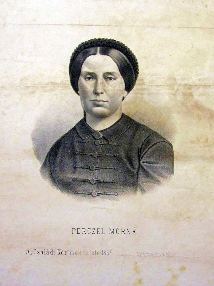 Perczel Mórné szül. nagybócsai Sárközy Júlia (1828. jan. 27. – 1877. júl. 13.) arcképe