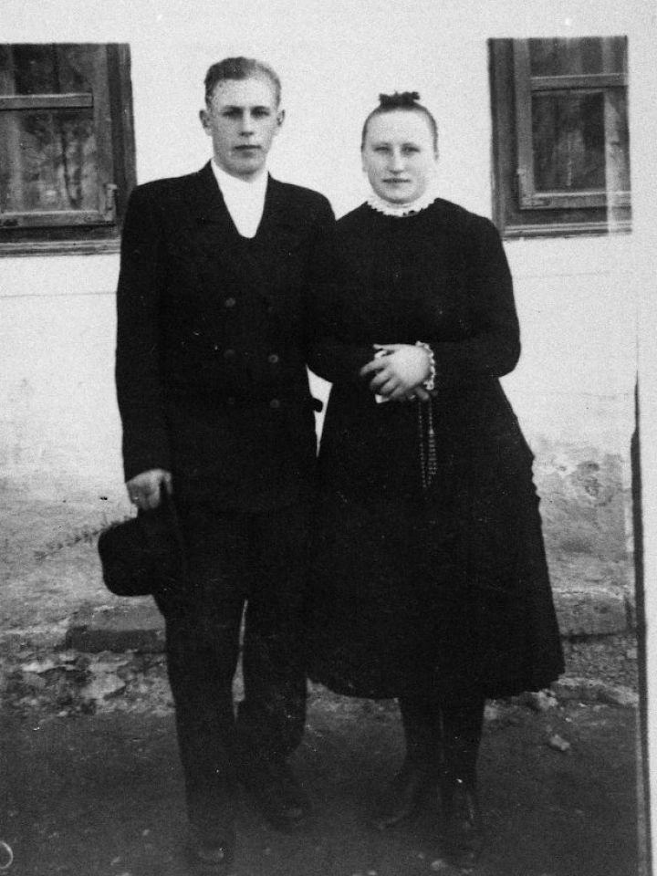 Magyarpolányi menyasszony és vőlegény 1949