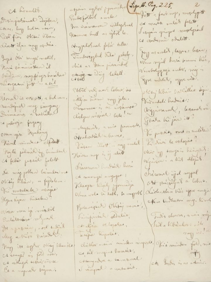  Jókai Mór „Széchenyi halálán” című kézirata