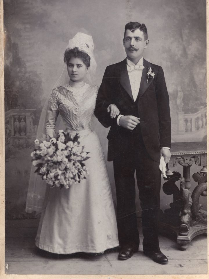 Menyasszony, vőlegény, Veszprém 1890