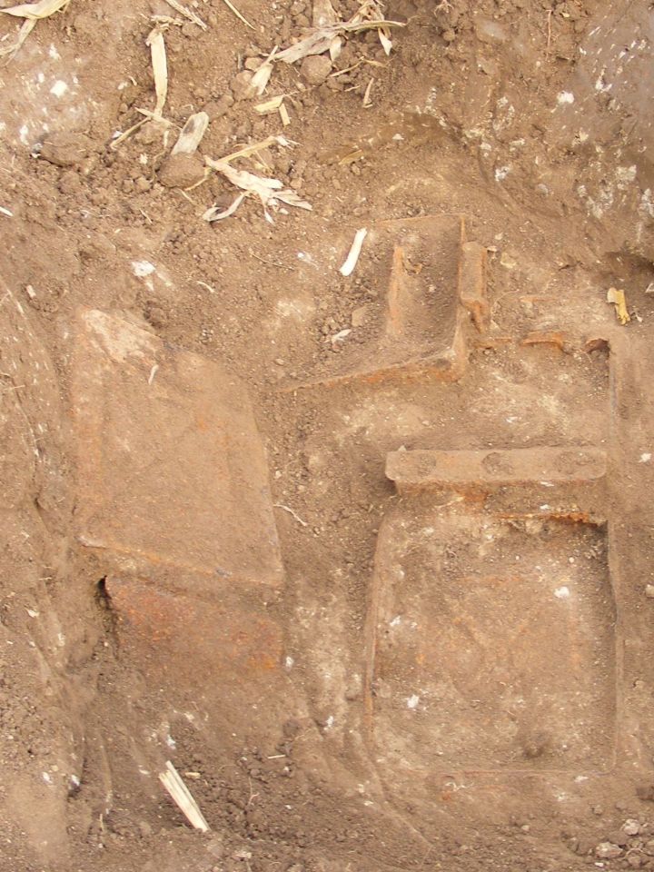 Német 8 cm űrméretű SGRW 34-es aknavető muníciós ládái