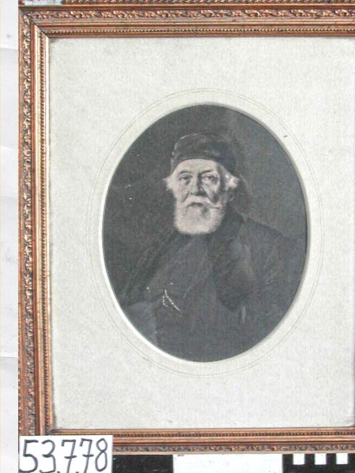 Kossuth Lajos (a turini remete) portréja, Parlaghy Vilma festménye után, 35x49cm, 1890. (ltsz.: 53.7.78.; Képzőművészeti Gyűjtemény)