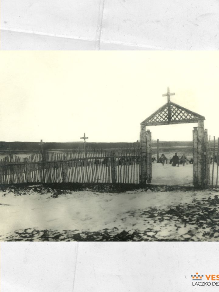 Hősök temetője, Mszaniec 1916. január (Laczkó Dezső Múzeum – Történeti Fényképgyűjtemény ltsz. 73.843.)