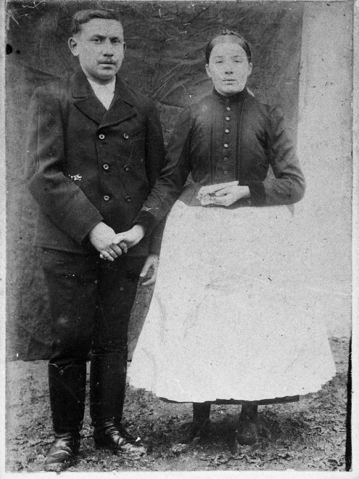  Esküvői kép Lovasi Gyula és felesége Kislőd 1930as évek