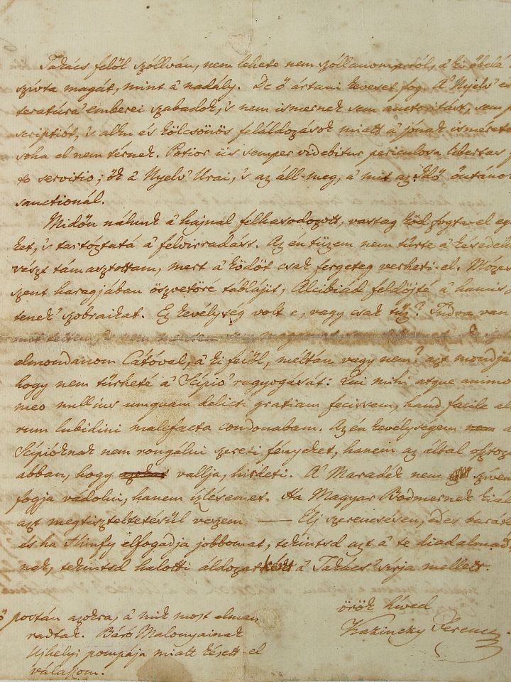  „Illő, kezet fognotok, közkincsünk, a nemzeti nyelv ügyében s tűrnötök egymást, ha mindenben nem is eggyezhettek is.” 