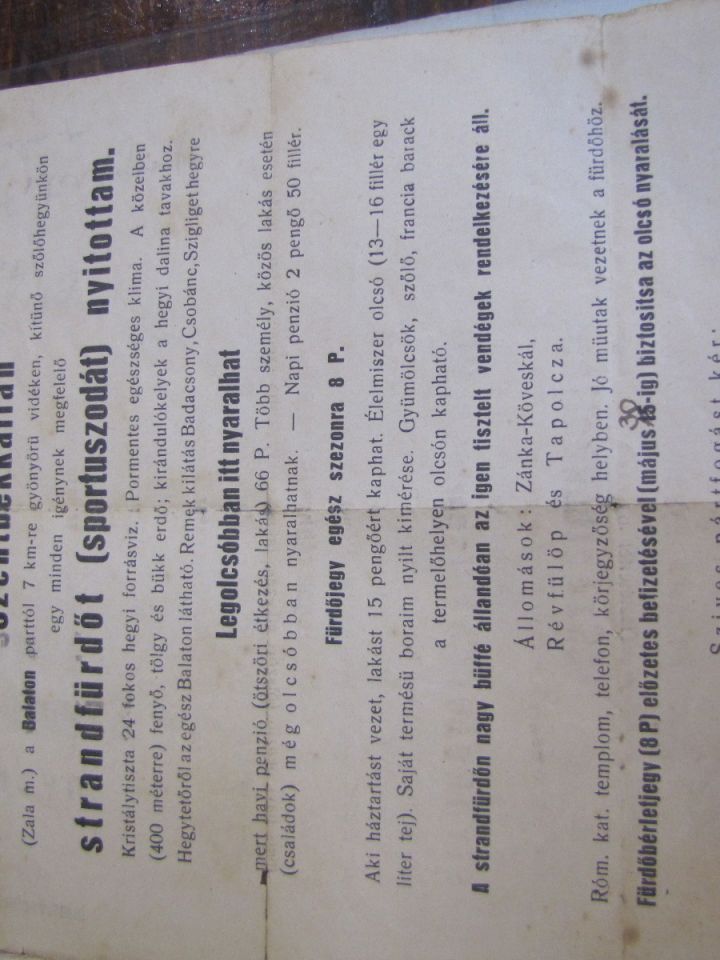 Szentbékkállán egykor strand is létezett!