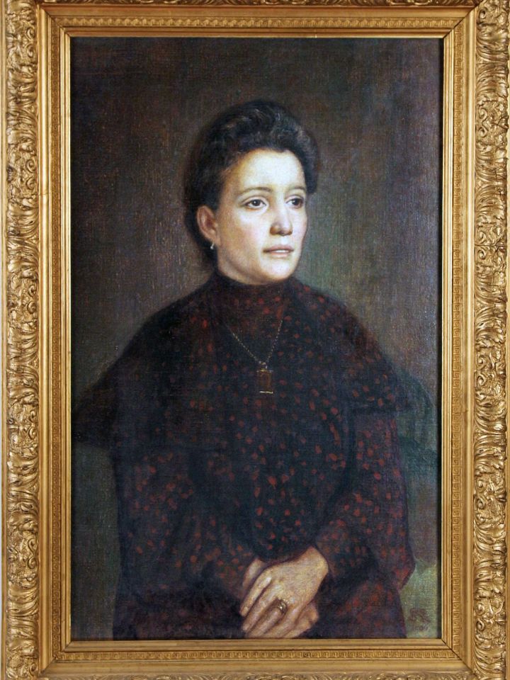 Női portré (Dr. Illés Dezsőné), 1907. olaj, vászon (Ltsz: 91.9.1. )