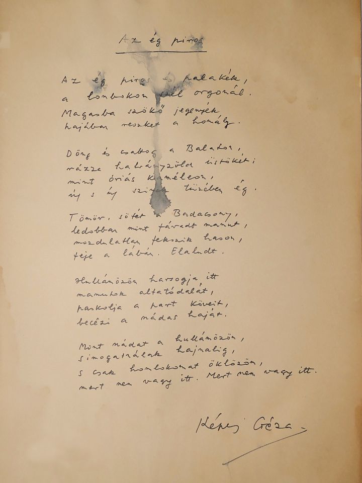 Képs Géza Az ég piros 