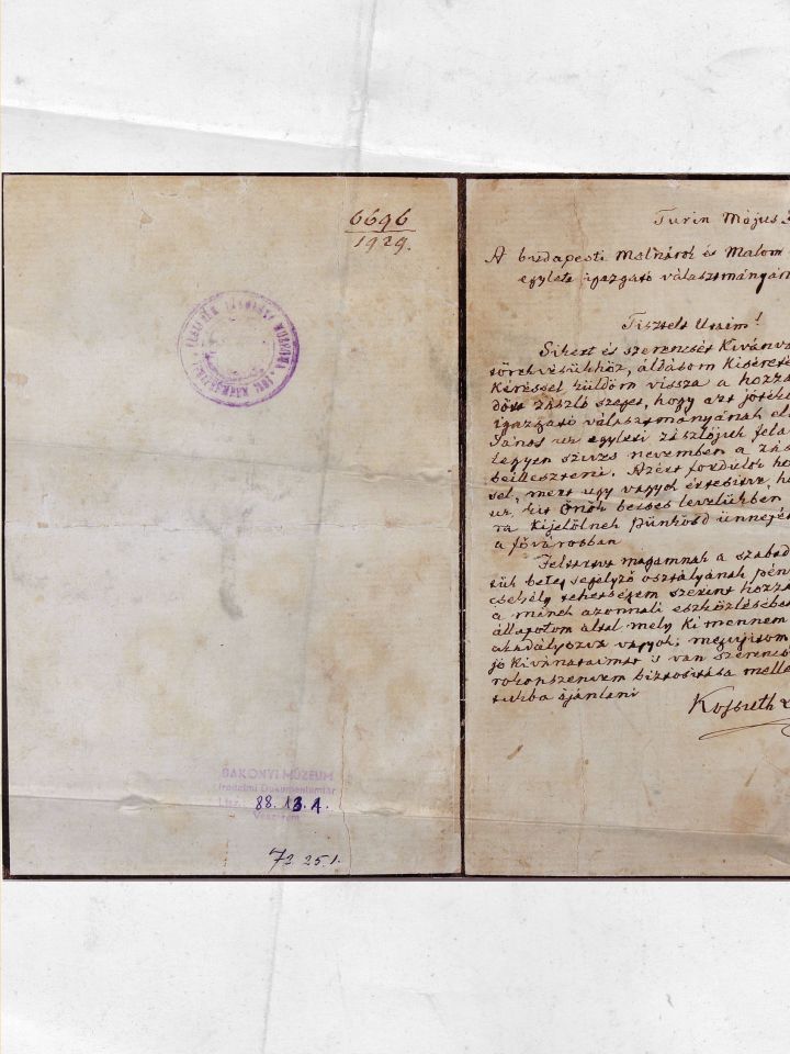 Kossuth Lajos emlékezete Veszprém megyében