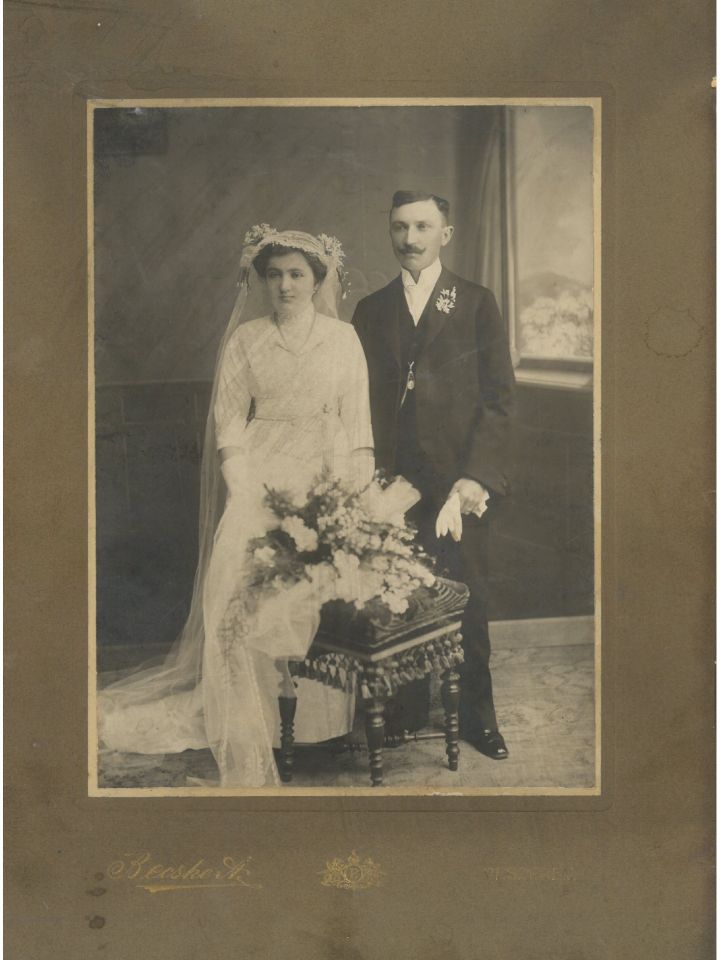  Rózsa Imre ácsmester és Sárzó Mária Veszprém 1915 körül