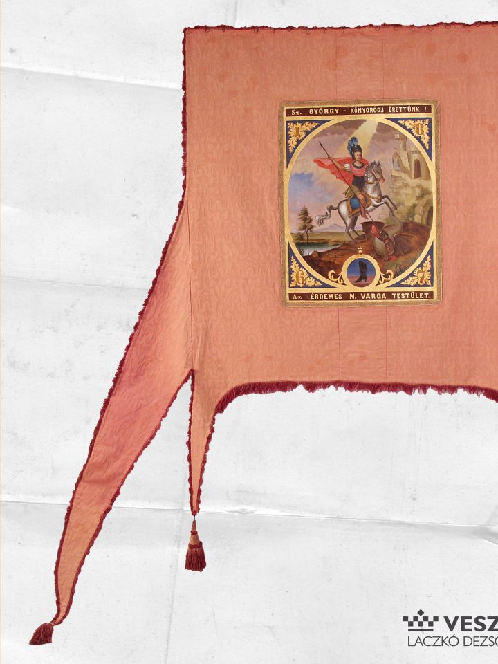 Céhzászló, LDM Néprajzi Gyűjtemény, Ltsz.:  62.8.1.