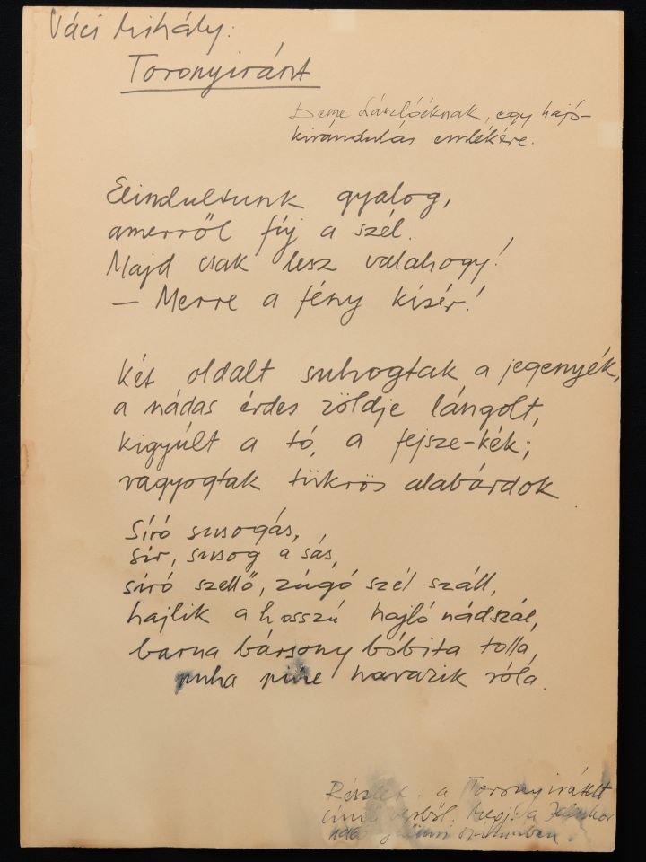 Váci Mihály Toronyiránt