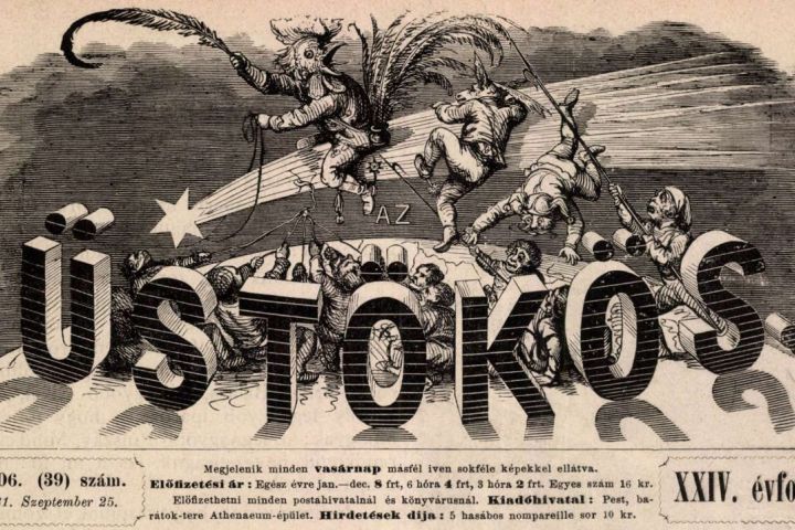 Üstökös élclap fejléce 1881