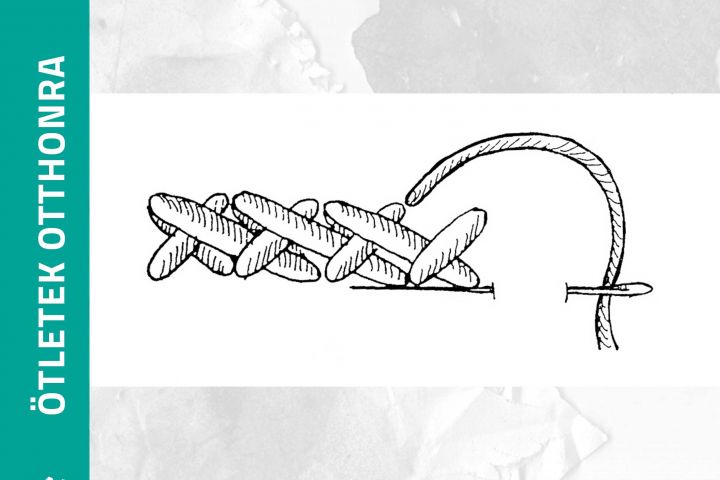 Fonott keresztszem készítése.