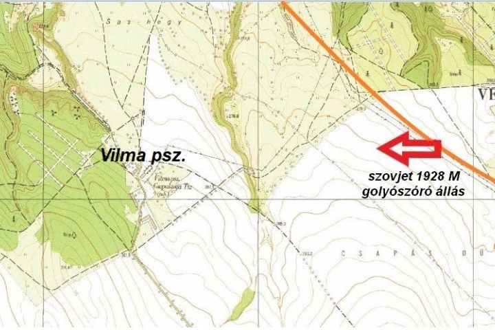 A lelőhely Veszprém nyugati oldalán Csapás dűlő az 1:10 000-es léptékű térképen