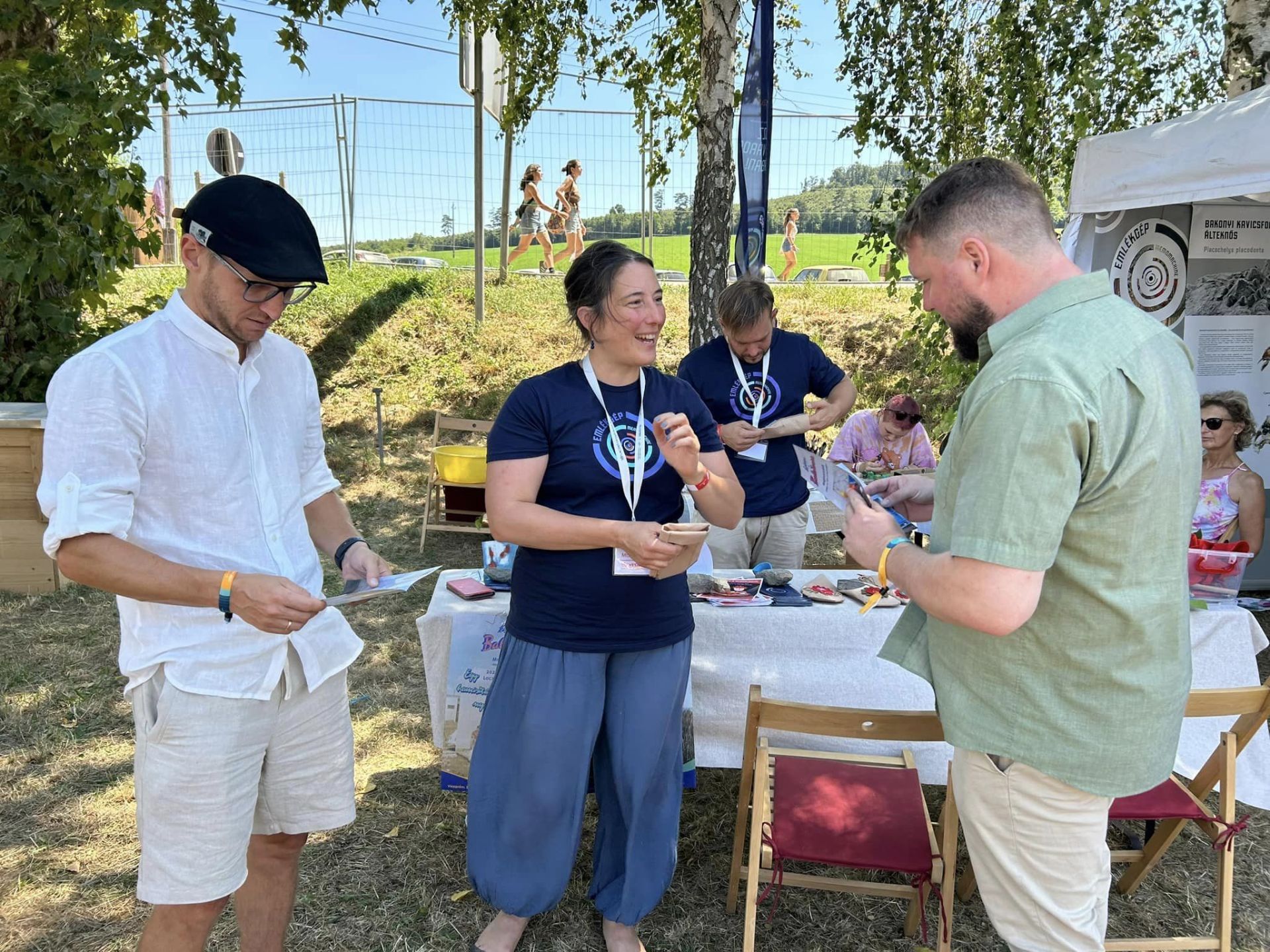 Demeter Szilárd MNMKK főigazgató, Szanyi Brigitta múzeumigazgató és Vincze Máté h. államtitkár