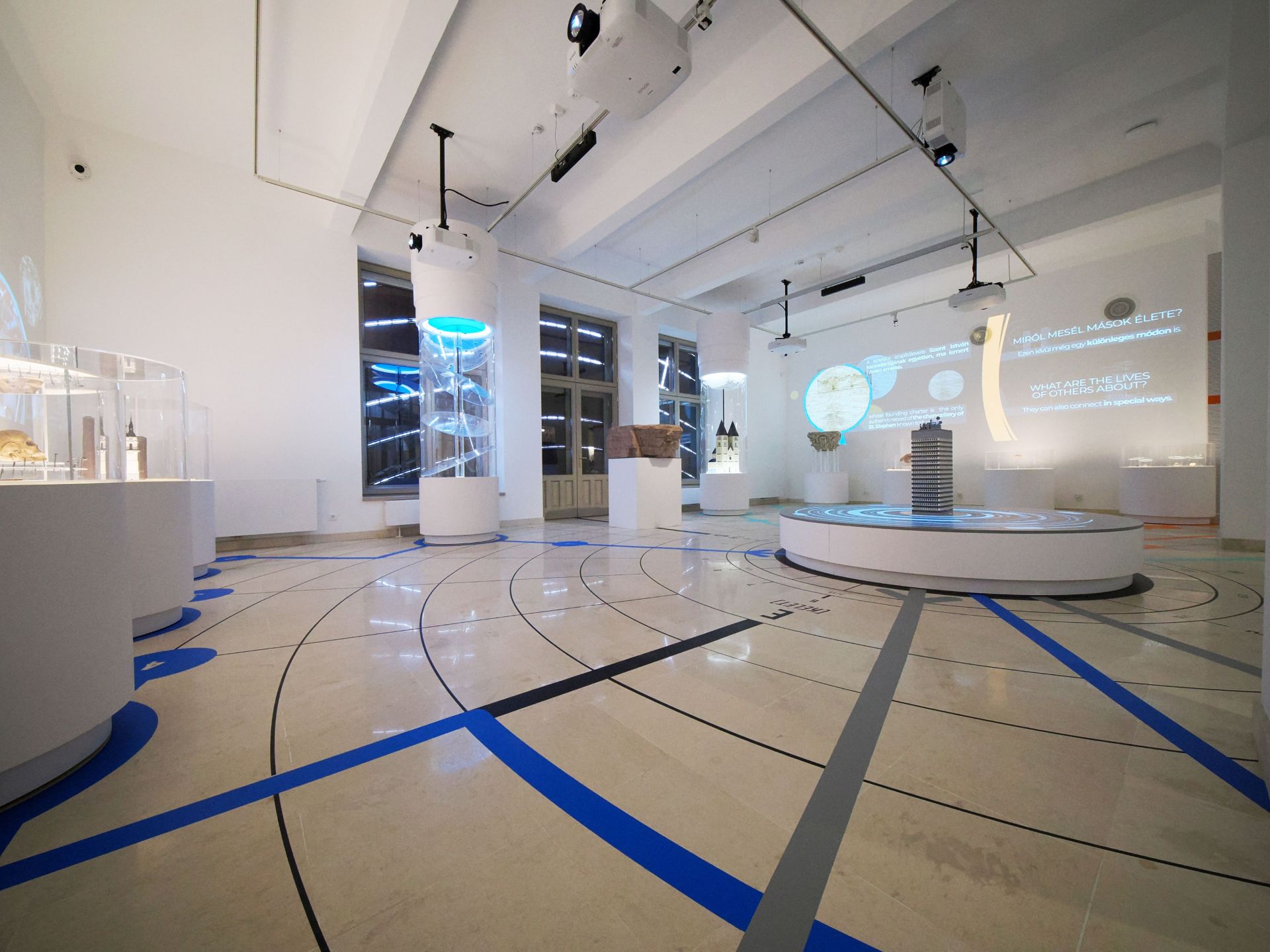 Az Emlékgép kiállítás enteriőr