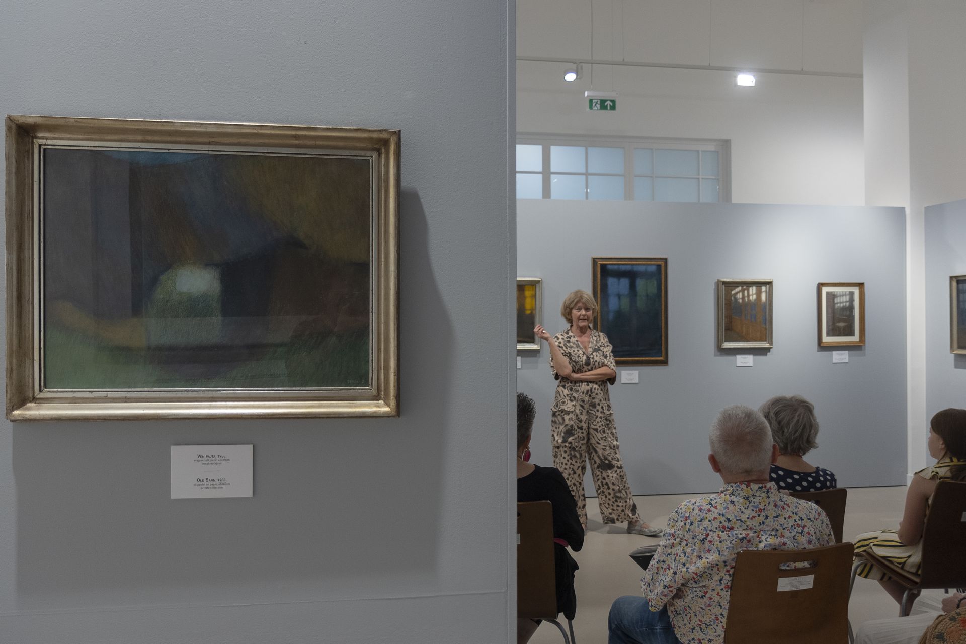 Topor Tünde tárlatvezetése