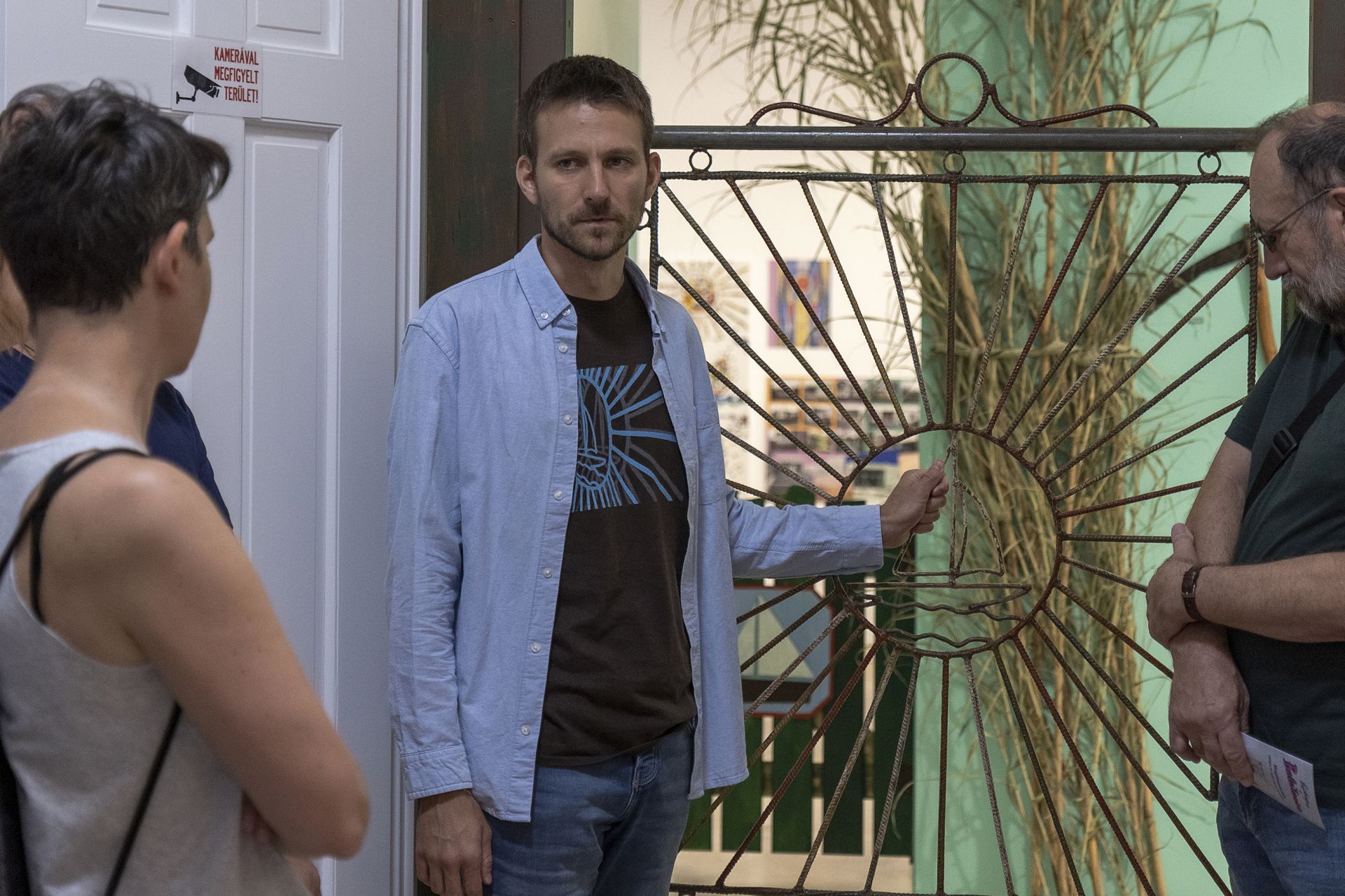 Törő Balázs náprajzos-muzeológus utolsó kurátori tárlatvezetése a kiállításban