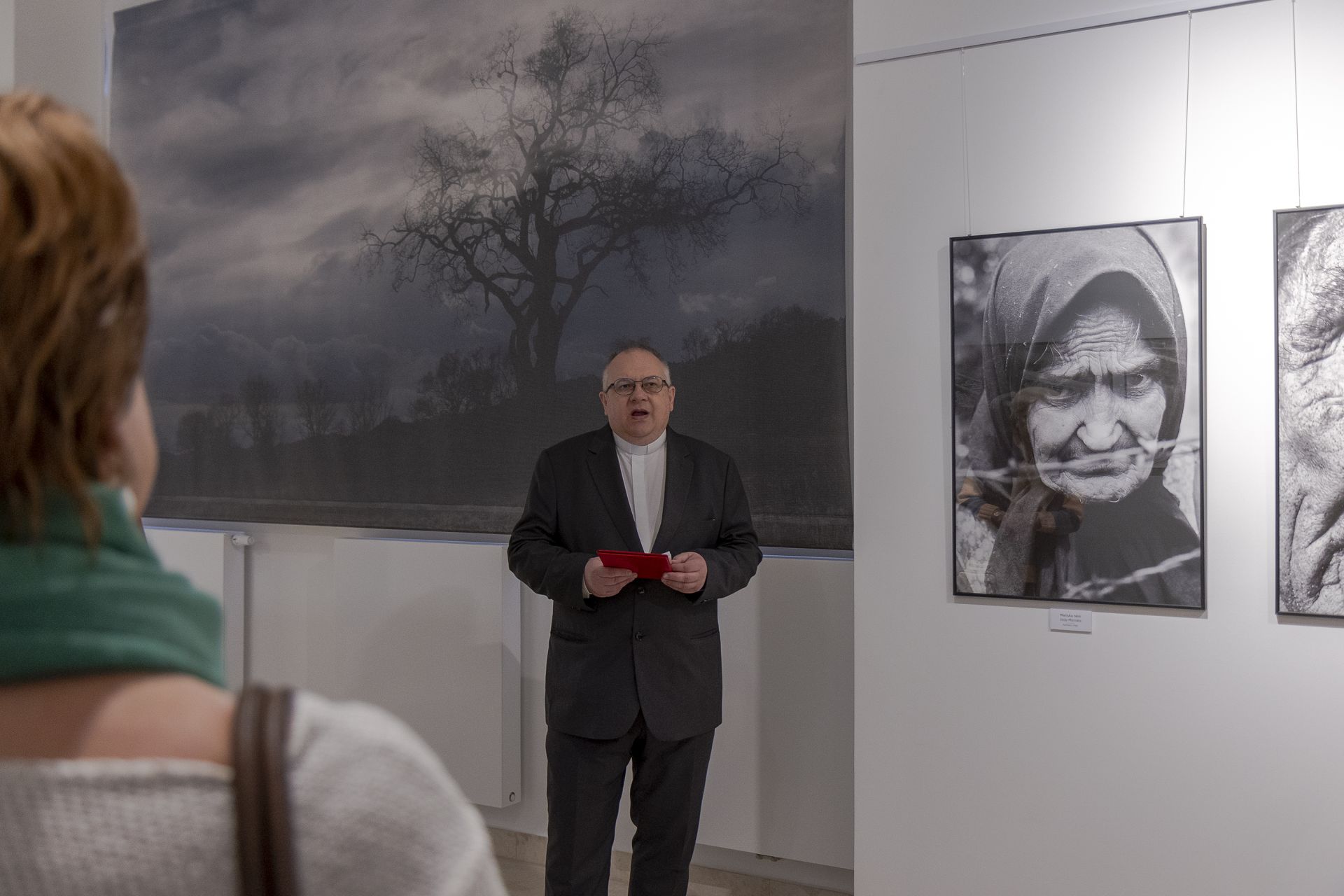 Lukácsi Zoltán tárlatvezetése