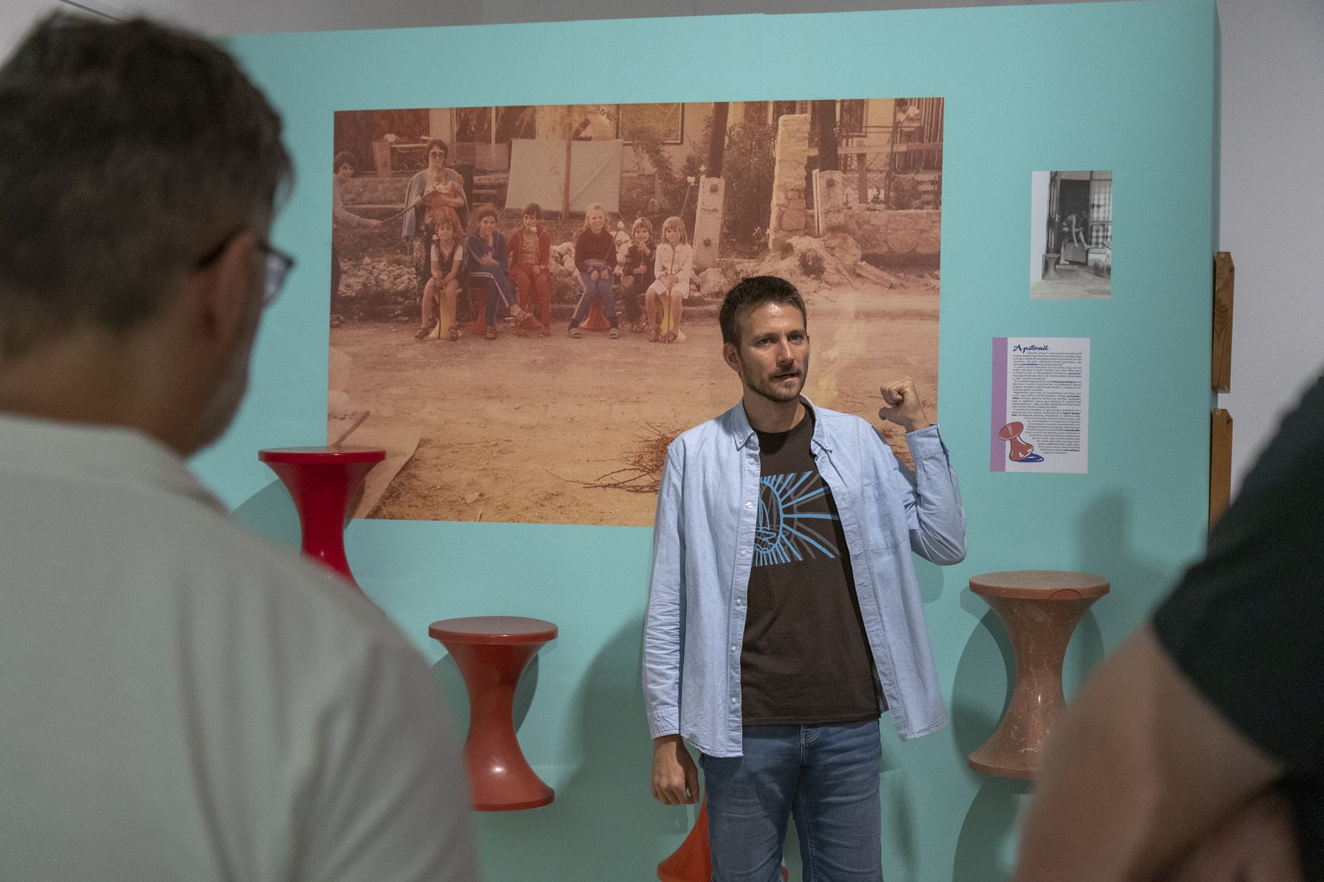 Törő Balázs náprajzos-muzeológus utolsó kurátori tárlatvezetése a kiállításban