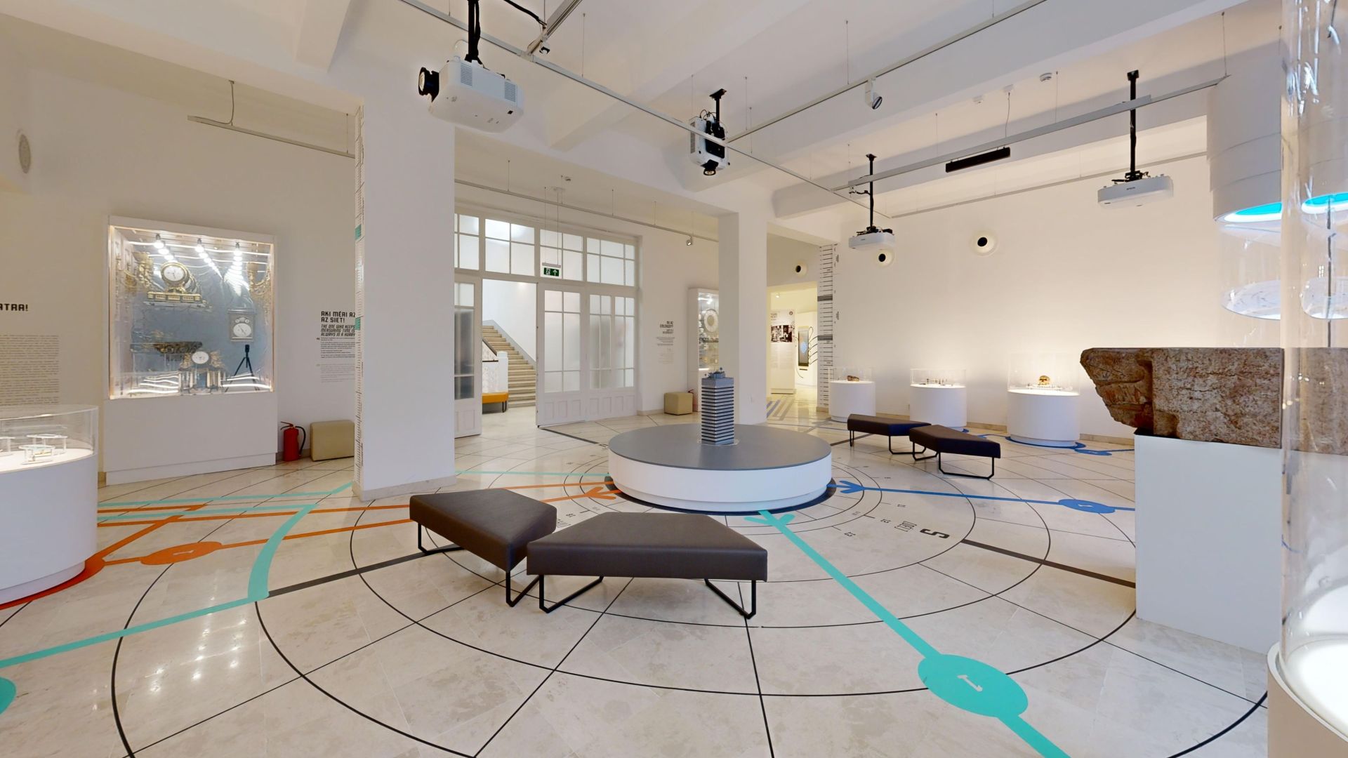 Az Emlékgép kiállítás enteriőr