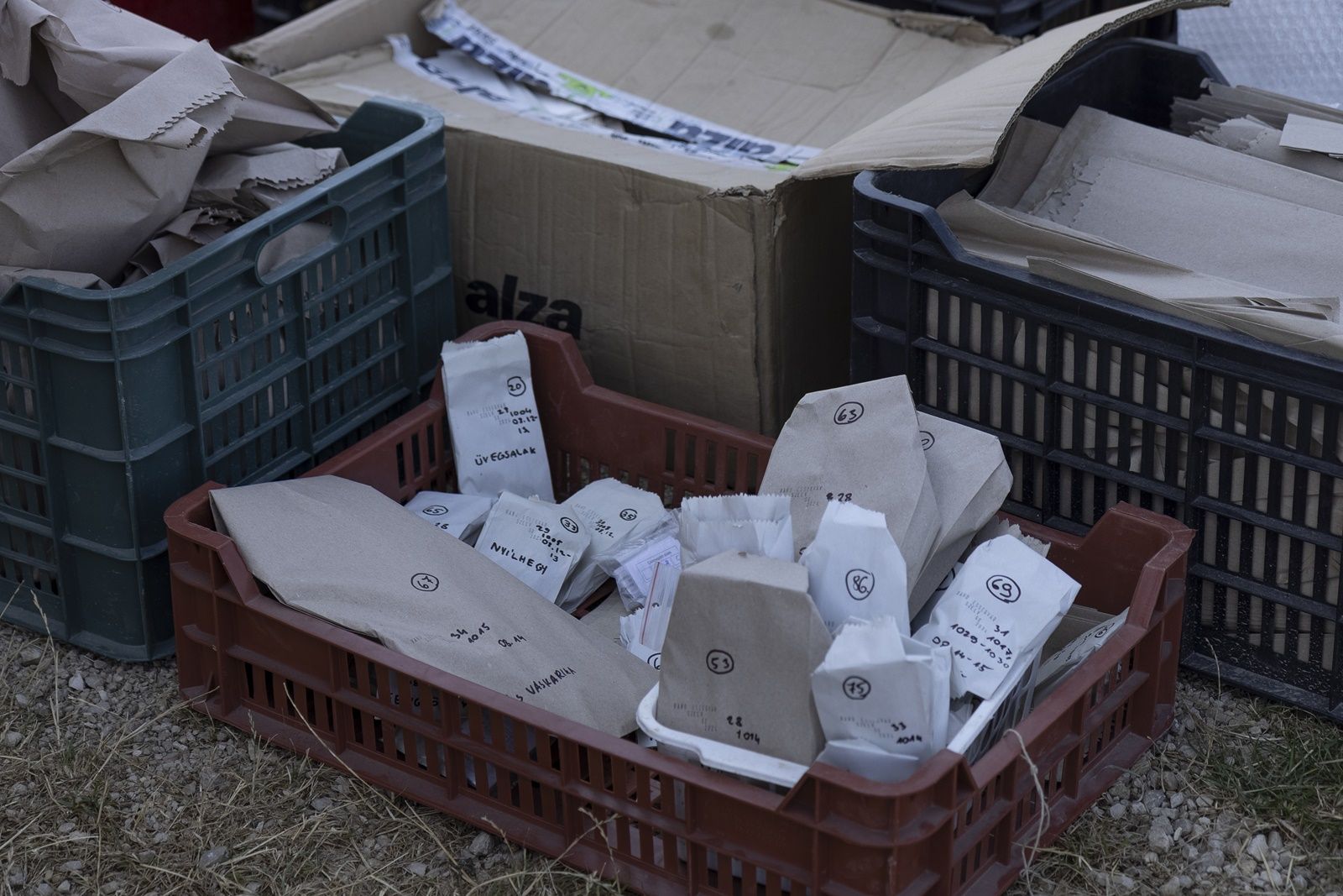 A becsomagolt leletek