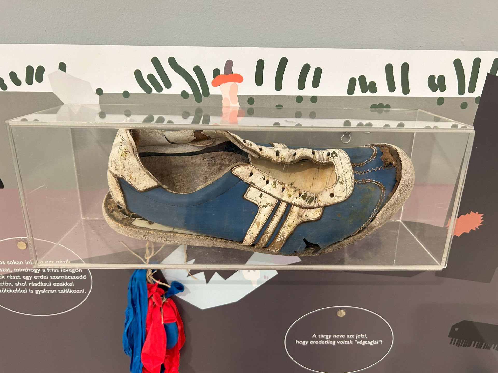 Tisza cipő, mint kiállítási tárgy