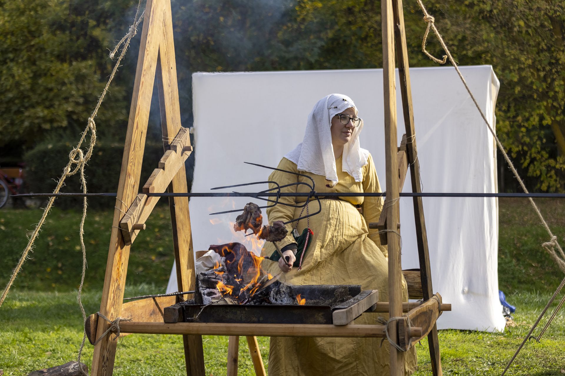 Készül az ebéd a harcosoknak