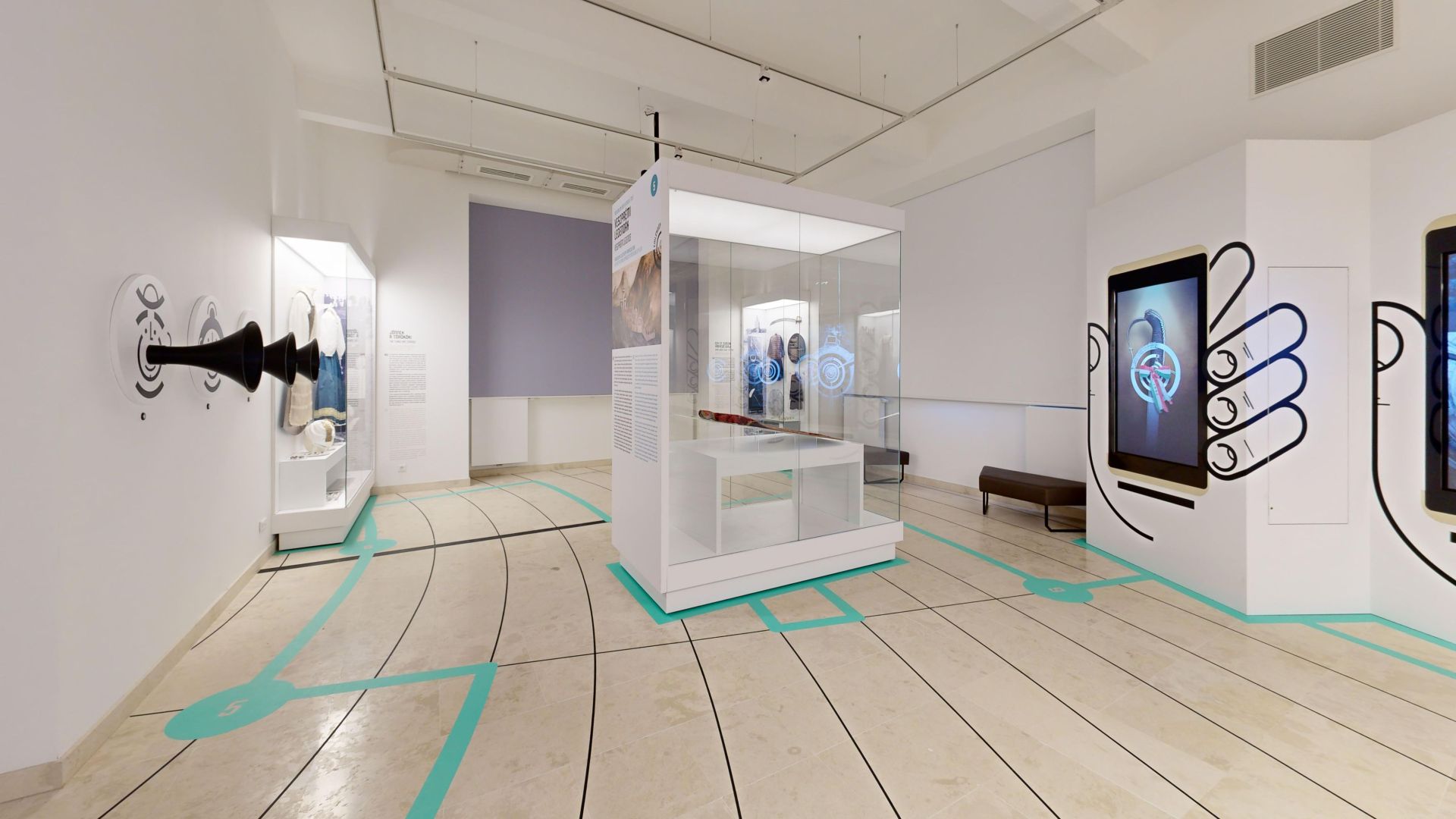 Az Emlékgép kiállítás enteriőr