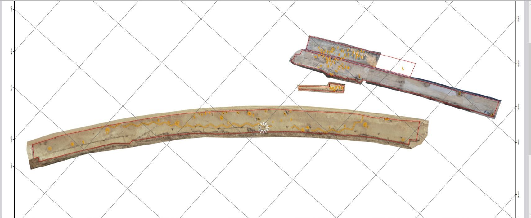 lövészárokrészlet  és az avar sírok