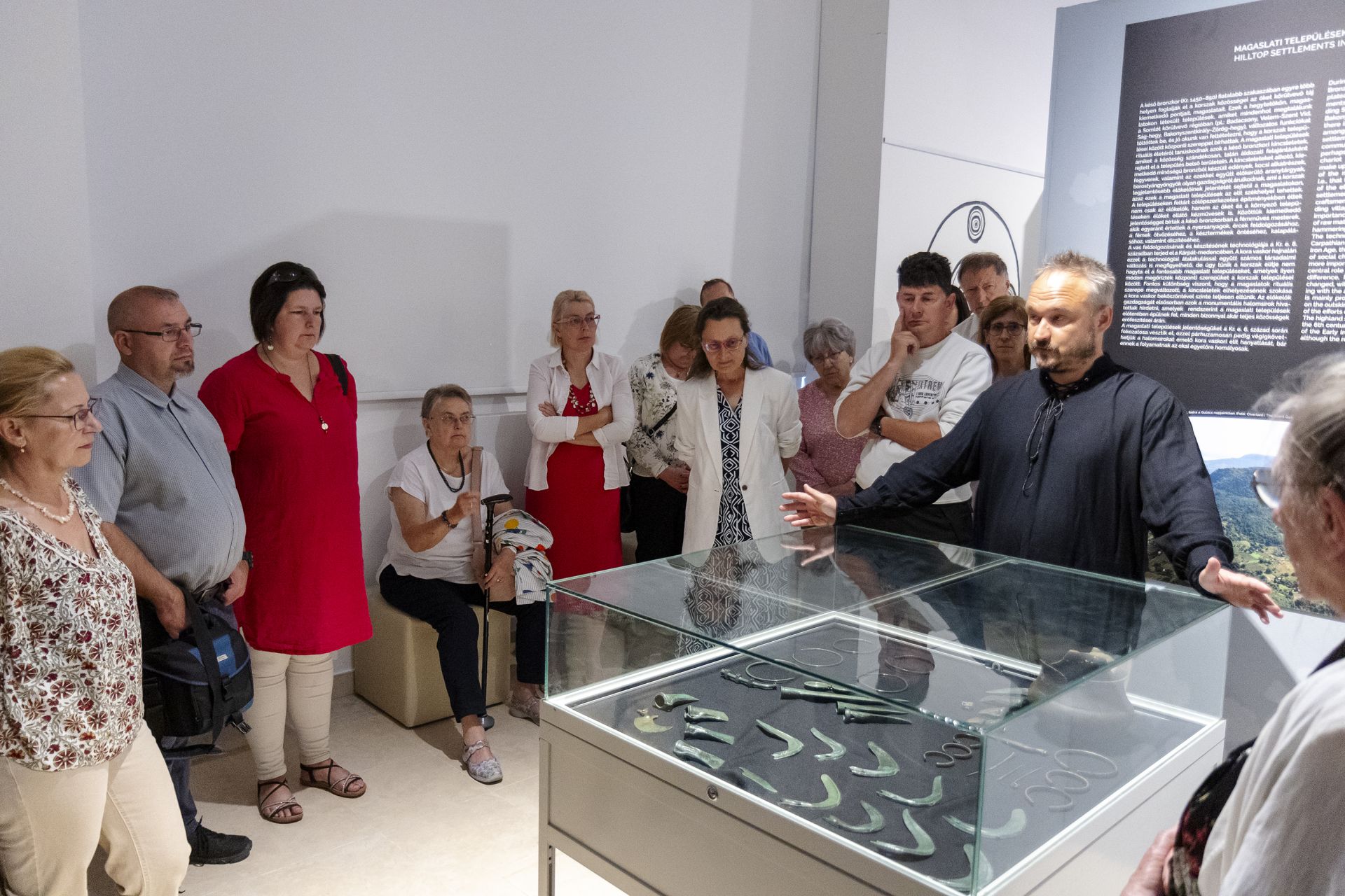 A megnyitó látogatói 